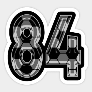 Soccer Number 84 Soccer Jersey #84 Soccer Mom Player Fan Sticker